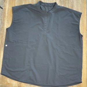 FIGS Charcoal SET-Yola Skinny Pant (Regular) Women's XL AND Rafaela Top XL